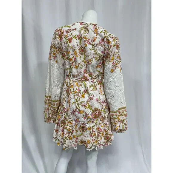Hemant And Nandita 'Aira' White Short Dress Size M